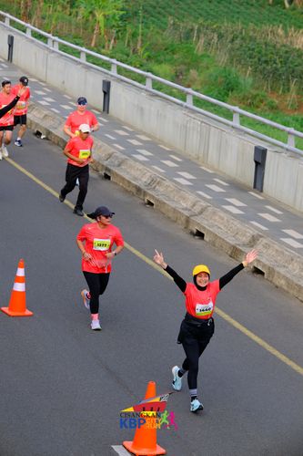 Race photo from CISANGKAN KBP CITY RUN 2025