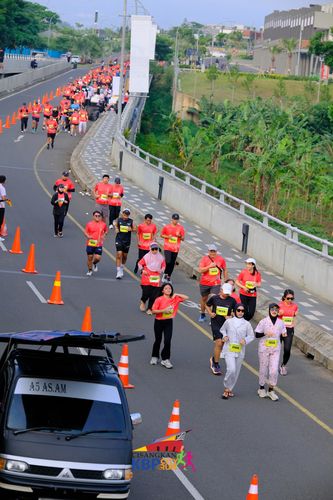 Race photo from CISANGKAN KBP CITY RUN 2025