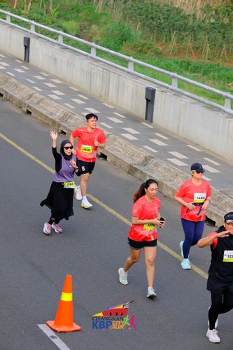 Race photo from CISANGKAN KBP CITY RUN 2025