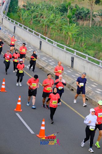 Race photo from CISANGKAN KBP CITY RUN 2025