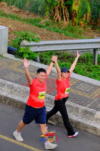 Race photo from CISANGKAN KBP CITY RUN 2025