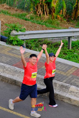 Race photo from CISANGKAN KBP CITY RUN 2025