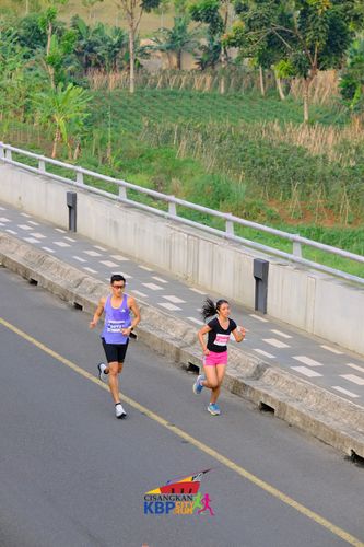 Race photo from CISANGKAN KBP CITY RUN 2025
