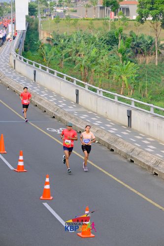 Race photo from CISANGKAN KBP CITY RUN 2025