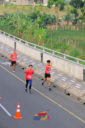 Race photo from CISANGKAN KBP CITY RUN 2025