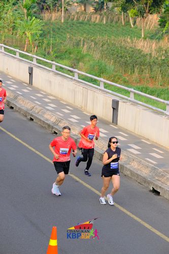Race photo from CISANGKAN KBP CITY RUN 2025