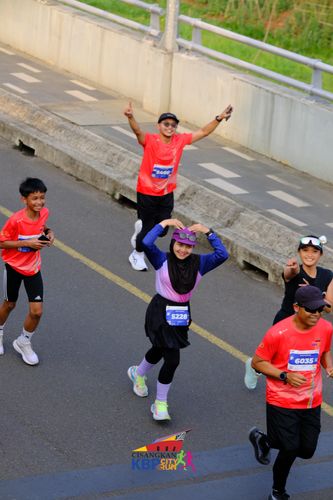Race photo from CISANGKAN KBP CITY RUN 2025