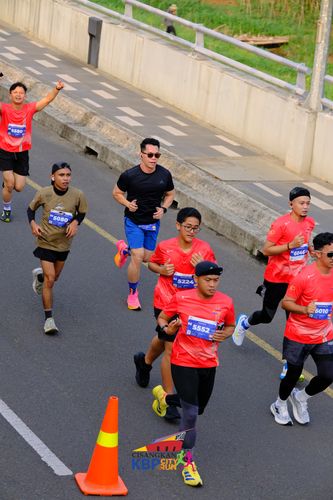 Race photo from CISANGKAN KBP CITY RUN 2025